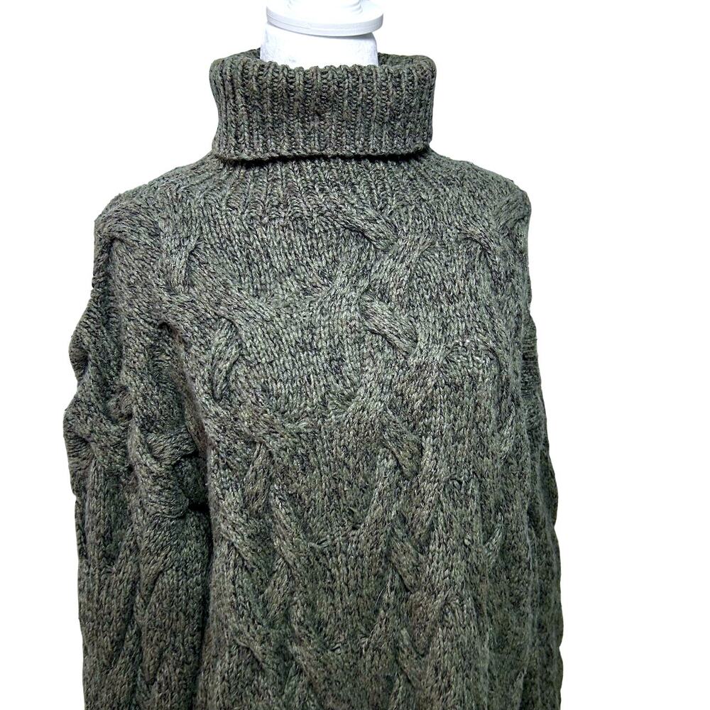SOLD SOLD SOLD Luxury Cashmere Silk Wool Chunky Minimalist Cable Knit Sweate - Picture 3 of 11